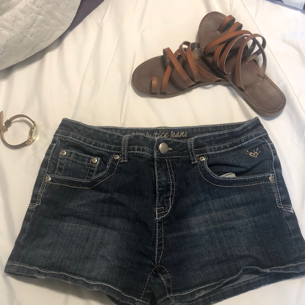 Justice jean shorts